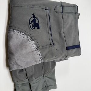 Gray Piper Equestrian Full seat Riding Pants